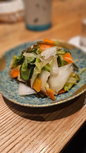 pickles at Nigirimeshi Ginka in Morioka