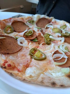 Pizza pepperoni at Piu'di Pizza in Bialystok