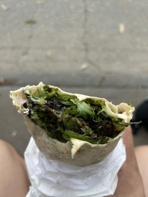 Falafel Wrap  at Chickpea Food Truck in Vancouver