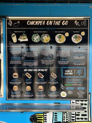 Menu   at Chickpea Food Truck in Vancouver