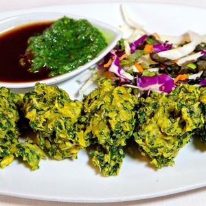 Spinach Pakora at Rajput Indian Eats in Chesapeake