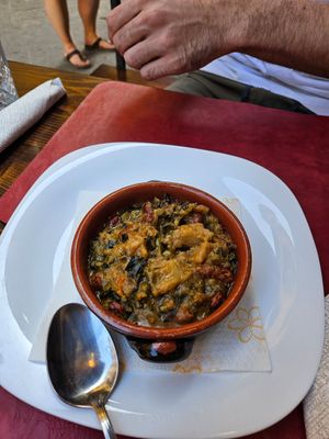 The peasant soup (veggies and bread) sooo good at Bar Enoteca Pasticceria in Montepulciano
