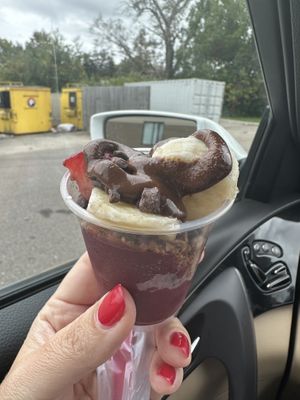 Little mini sample sizes they were giving out ...  at Smoothie King in Flint