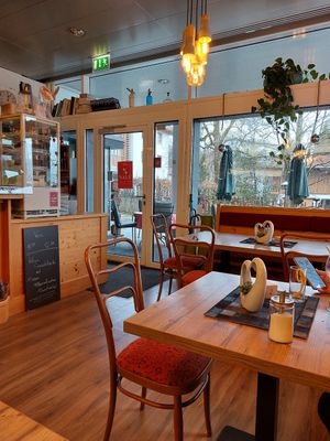 Inrerior of the place at Café Amadé in Riezlern