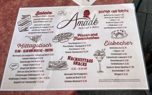 Menu 07/25  at Café Amadé in Riezlern