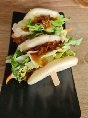 Bao buns at EatHappy Vegan - Rosenhoff in Oslo