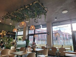 Lovely decor inside at EatHappy Vegan - Rosenhoff in Oslo