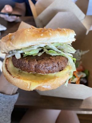 Lennon burger at The Happy Hooligans in San Jose