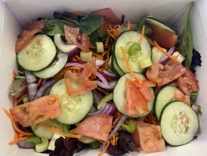 Garden salad before adding dressing  at The Happy Hooligans in San Jose