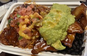 BBQ burrito bowl  at The Happy Hooligans in San Jose