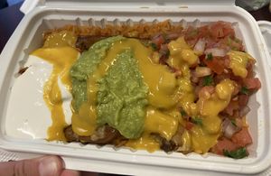 Garlic chicken burrito bowl  at The Happy Hooligans in San Jose