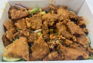 Buffalo chicken salad  at The Happy Hooligans in San Jose