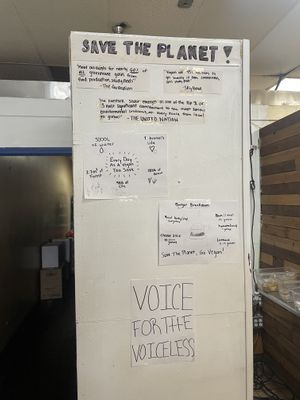 a lot of hand written messages   at The Happy Hooligans in San Jose