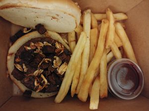 $12.00 Pioneer Burger: Disappointing at The Happy Hooligans in San Jose