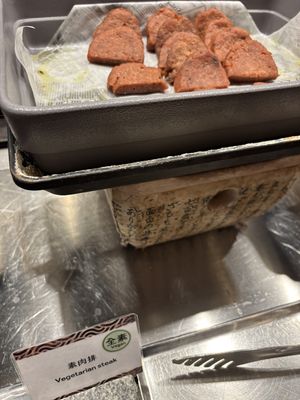 Fake meat  at Kyo Kyo Vegetarian Restaurant - 京享蔬食百匯餐庁 in Kaohsiung