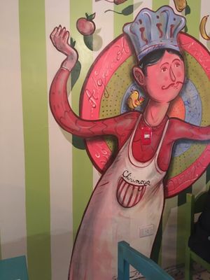 Wall painting  at Chirimoya in Salta