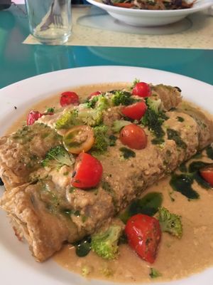 Caneloni vegan  at Chirimoya in Salta