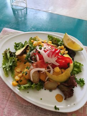 Patata ensalada entree at Chirimoya in Salta