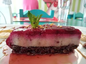 Cheesecake 210$ at Chirimoya in Salta