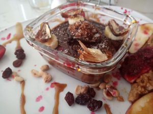 Mousse de cacao at Chirimoya in Salta