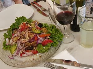 Ensalada con papas at Chirimoya in Salta