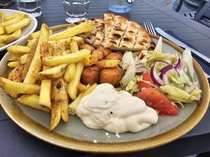 Vegan gyro. at The Fig Bar & Grill in Great Yarmouth