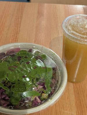 Falafel and mixed veg bowl at IAD - CAVA - CB in Dulles