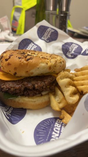 Vegan smash burger. Bun is so good!  at ThanksABrunch in Gilbert