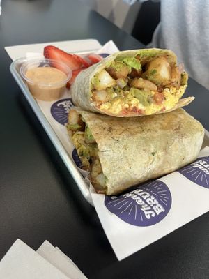 Vegan breakfast burrito ! One of my favorites   at ThanksABrunch in Gilbert