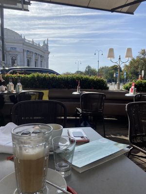 The patio  at Café Landtmann in Vienna