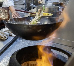 A 'toss up'! at American Harvest Restaurant in Livonia