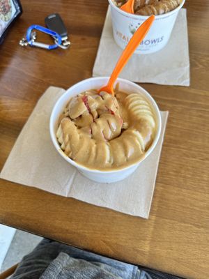 Vitality açaí bowl with peanut butter  at Vitality Bowls in Plainview