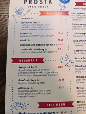  at Prosta Pasta Fresca in Krakow
