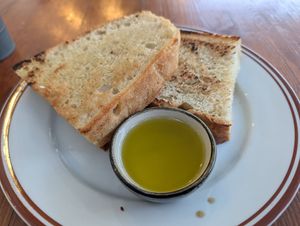 Vegan focaccia at Prosta Pasta Fresca in Krakow