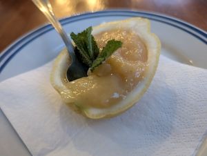 Vegan lemon curd at Prosta Pasta Fresca in Krakow