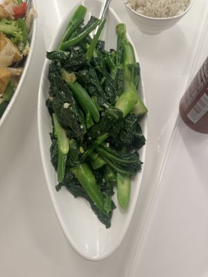 Chinese broccoli   at Joy Yee in Chicago