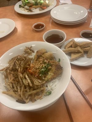 17 with crispy tofu at Com Tam Thuan Kieu in Tucson