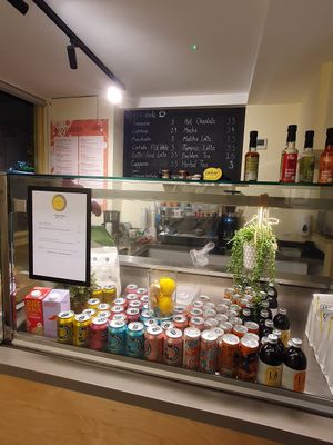 Counter at Mandala Café in East London