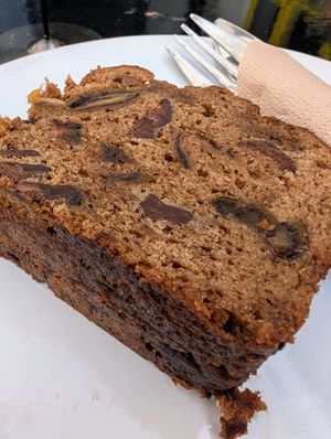 Banana bread at Mandala Café in East London