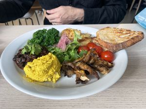   at Mandala Café in East London