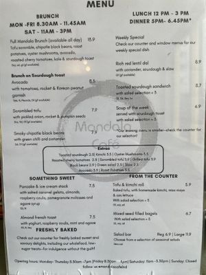   at Mandala Café in East London