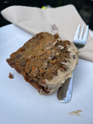 Carrot cake.  at Mandala Café in East London