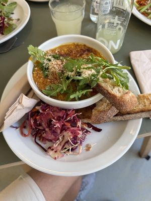 Amazing dahl!  at Mandala Café in East London