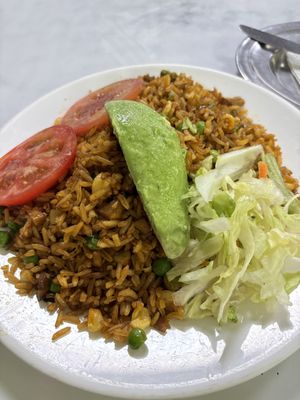 Chaulafan- half plate was totally a full plate 😉  at El Nuevo Paraíso - Simon Bolivar in Cuenca