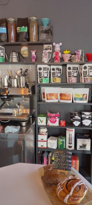 Coffee and equipment at Boru Coffee Shop in Cork