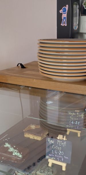 Vegan baked goods options March 2025 at Boru Coffee Shop in Cork