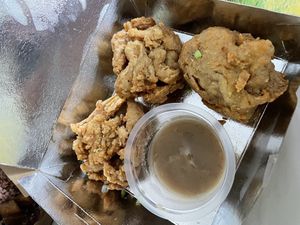 Chick’n joy  at Veganize Bohol in Tagbilaran