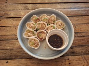 Dumplings at Veganize Bohol in Tagbilaran