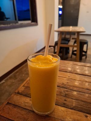 Mango shake at Veganize Bohol in Tagbilaran