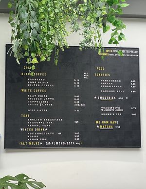  Menu   at Neal Street Espresso in London